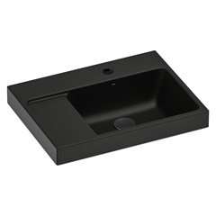 Cuba de Sobrepor Retangular Louça Optica L50 50x38 Matte Black - Roca