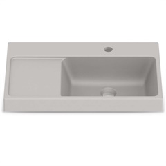 Cuba de Sobrepor Retangular Optica L60 60x38cm Bege Matte - Roca