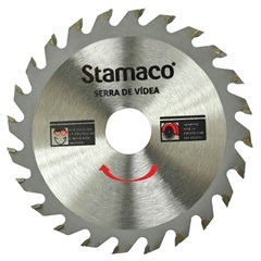 Disco de Serra em Vídea Serramax 105mm (4.3/8'') com 24 Dentes - Stamaco