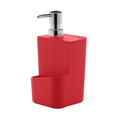 Dispenser para Detergente E Esponja Trium 650ml Vermelho - Ou