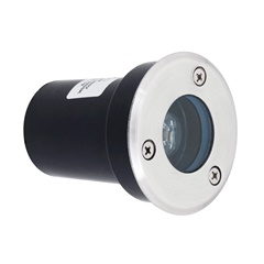 Embutido de Solo Led Redondo 3000k 1W Bivolt Preto