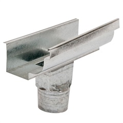 Emenda para Calha com Bocal Moldura Galvanizada 28cm