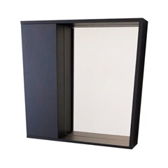 Espelheira em Mdf Potenza 58x60cm Preto - Venturi