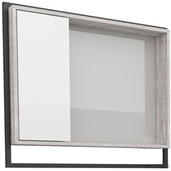 Espelheira em Mdp Apoema 79,5x70cm Branca E Cálcare - Cozimax