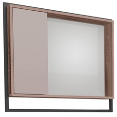 Espelheira em Mdp Apoema 79,5x70cm Nude E Tamarindo - Cozimax