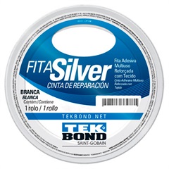 Fita Silver Tape 48mm com 5 Metros Branca