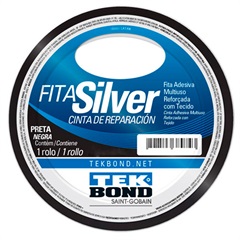 Fita Silver Tape 48mm com 5 Metros Preta