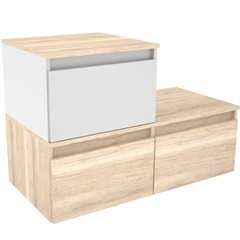 Gabinete para Banheiro em Mdf Florença 90x60cm Mezzo Blanco - Darabas Agardi