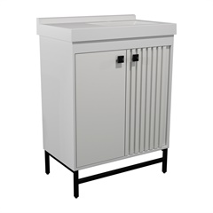 Gabinete para Banheiro Pedra Illinois 88x66cm Branco - Venturi