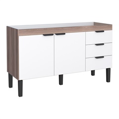 Gabinete para Cozinha em Madeira 150 Flamingo 85x114cm Tamarindo E Branco - Cozimax