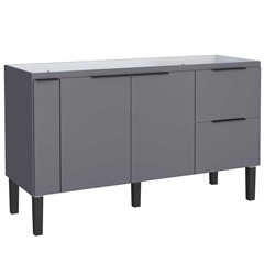 Gabinete para Cozinha em Madeira Cisne 85x144cm Cinza - Cozimax