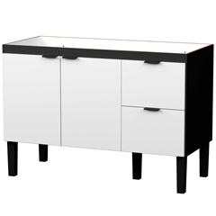 Gabinete para Cozinha em Madeira Colibri 78,7x114cm Preto E Branco - Cozimax