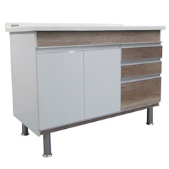 Gabinete para Cozinha em Mdf Ferrara 120x70cm Carvalho - Corso