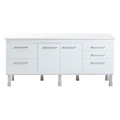 Gabinete para Cozinha em Mdp  Recife 85,5x194cm Branco - Corso