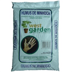 Húmus de Minhoca 2kg - West Garden