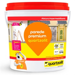Impermeabilizante Parede Premium Branco 3,6kg - Quartzolit 