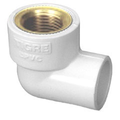 Joelho de Transição Aquatherm 1/2"X22mm Branco - Tigre     