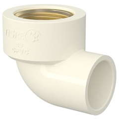 Joelho de Transposição 90° Aquatherm 1/2"X15mm Branco - Tigre     