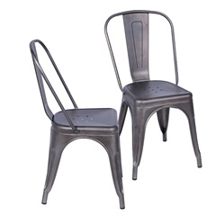 Kit 2 Cadeiras Titan Aço Pintura Bronze 86cm - Ór Design