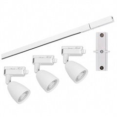 Kit 3 Spots Led com Trilho 6w Autovolt 3000k Branco - Taschibra  