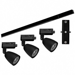 Kit 3 Spots Led com Trilho 6w Autovolt 3000k Preto - Taschibra  