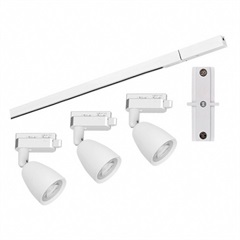 Kit 3 Spots LED com trilho 6W Autovolt 6500K Branco