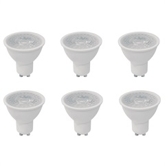 Kit com 6 Lâmpadas Led Dicróica Mr16 4,9w Bivolt 6500k Luz Branca - Empalux 