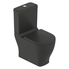 Kit Vaso Sanitário com Caixa Acoplada 3/6 Litros e Assento Slim Matte Black