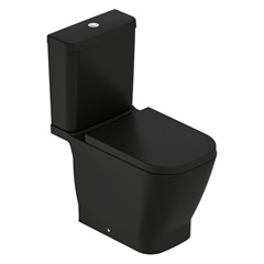 Kit Vaso Sanitário com Caixa Acoplada E Assento Gap 3/6 Litros Matte Black - Roca