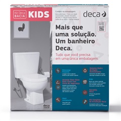 Kit Vaso Sanitário com Caixa Acoplada Infantil Studio Kids Branco - Deca 