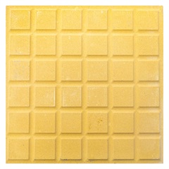 Ladrilho Hidráulico 36 Quadros Amarelo com 5 Peças 30,7x30,7cm