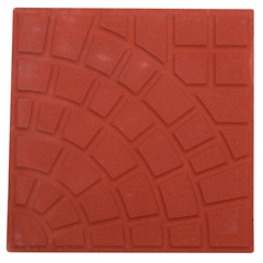 Ladrilho Hidráulico Firenze Vermelho com 5 Peças 30,7x30,7cm - Cimartex