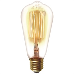 Lâmpada Incandescente com Filamento de Carbono St64 40w 110v 2200k Luz Amarela - Taschibra  