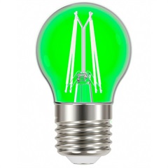 Lâmpada Led Bolinha G45 Color com Filamento E27 4w Autovolt Verde - Taschibra  