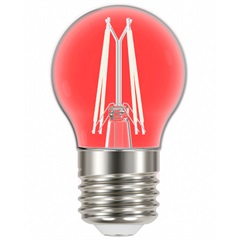 Lâmpada Led Bolinha G45 Color com Filamento E27 4w Autovolt Vermelha - Taschibra  