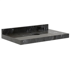 Lavatório para Banheiro para Cuba de Apoio Max 80 22x80cm Black - Bumi Móveis