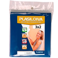 Lona Plástica Plasilona 3x2m Azul - Plasitap                      