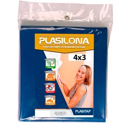 Lona Plástica Plasilona 4x3m Azul - Plasitap                      