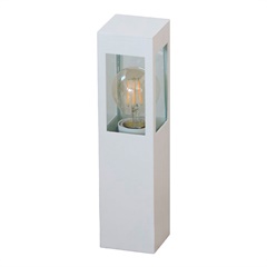 Luminária Balizadora em Alumínio 1 Lâmpada 12w 30cm Branco Microtexturizado - Ideal Iluminação