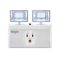 Luminária de Emergência Led 16w 2000 Lúmens Branca - Elgin