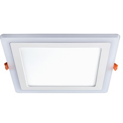 Luminária de Led de Embutir Quadrada 3 Estágios Downlight 18w+6w Bivolt Branca 3000-6500k - Elgin