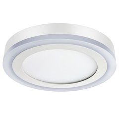 Luminária de Led de Sobrepor Redonda 3 Estágios Downlight 18w+6w Bivolt Branca 3000-6500k - Elgin