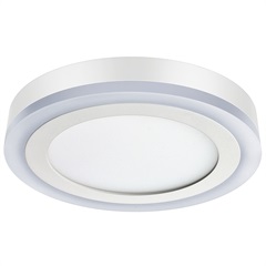 Luminária de Led de Sobrepor Redonda 3 Estágios Downlight 18w+6w Bivolt Branca 6500k - Elgin