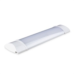 Luminária de Sobrepor Retangular Linea Led 10w 6400k Bivolt 30x7,5cm Branca - Bronzearte 