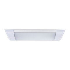 Luminária Led Slim Aço 250x75mm 9w 4100k Branca - Blumenau