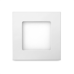 Luminária Painel de Led de Embutir Quadrada Downlight 6w Bivolt Branca 2700k