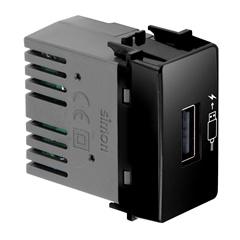 Módulo Carregador Usb 1.5a S19/S20 Bivolt Negro Piano - Simon