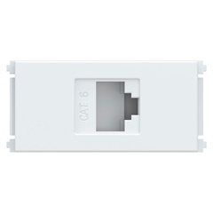 Módulo de Tomada Rj45 Cat 6 Esatta Branco - WEG