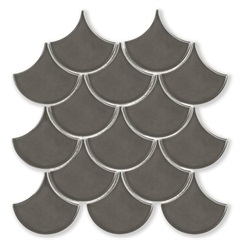 Mosaico Esmaltado Bold Ritmos Dark Gray 25,9x27,3cm com 1 Peça - Portinari 