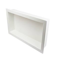 Nicho de Embutir em Pedra Ardósia Nice 37x52cm Branco - Venturi